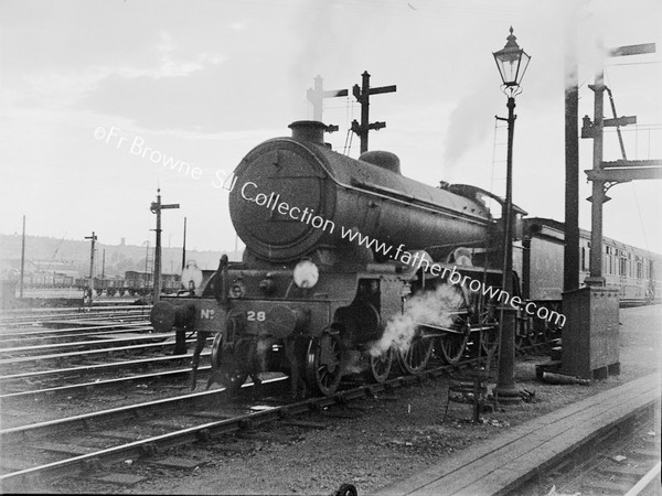 LNER LOCO 28 SIGNALS LAMP POST LEAVING LONDON EUSTON STATION